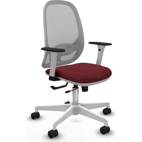 Silla de oficina piqueras y crespo Cilanco cuero sintético granate (1/2)