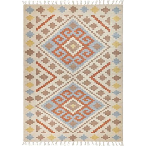 Rug ATAN Multicolour 200 x 300 cm Cotton Kilim