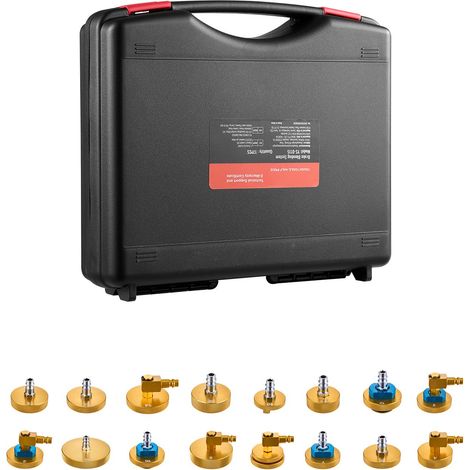 Kit de Purge de Frein, 17 Pièces, Adaptateurs Professionnels avec Poignée, Remplissage de Liquide de Frein pour Véhicules Modernes et Anciens (1/5)