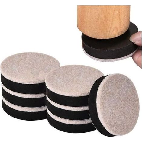Lntyq Rehausseurs de Meubles Autocollants 10 Pièces Rehausseur Pieds de Lit et Meuble Réhausseur Pied de Table rehausseur de Lit Rond Rehausseur Pied de Chaise Pieds de Lit Furniture Rond (1/4)
