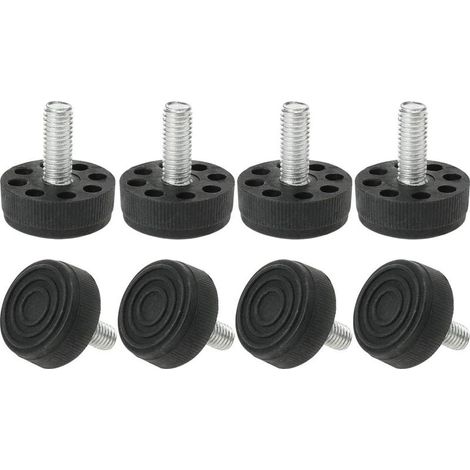8 Pcs Pieds de Nivellement Meuble Réglable M8 x 20 x 30mm Pied de Meuble, Protection de Sol, Support pour Pieds de Meubles (1/5)