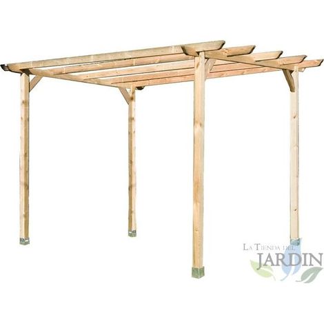 Quadratische Garten Pergola 360x360x250 cm (1/4)