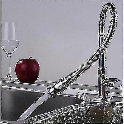 Robinet d'évier de cuisine extérieure avec col flexible à 360° pour buanderie, bar et jardin (1/3)