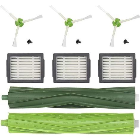 Pièces de rechange pour iRobot Roomba i6 i7 i3 i4 i8 E5 E6 Filtre d'aspirateur pour Roomba i3+ i7+ i8+ j7 j7+ Plus Accessoires pour brosse latérale de filtre Roomba, brosses en caoutch (1/5)