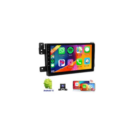Autoradio Android 15 9 Pouces 32/64Go avec DAB+ pour Suzuki Grand Vitara (2005-2015) - Apple CarPlay, GPS, RDS - 2+32G CAM (1/5)