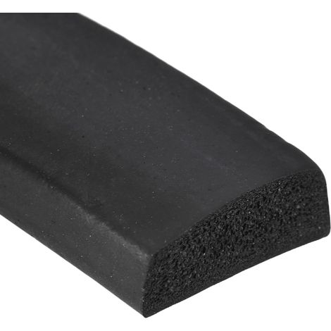 EPDM Mousse Caoutchouc Joint Bande 0,98"x78,74"x0,39" Noir (1/5)