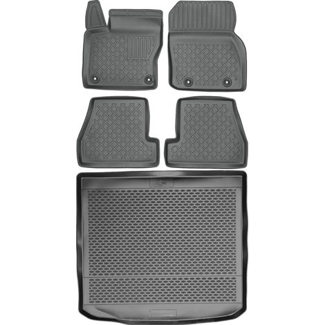 Juego de alfombrillas para coche y maletero para Ford Focus III Estate (2011-2017)