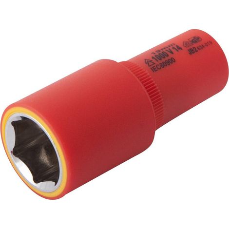 Douille 19mm L.72mm 3/8" isolée 1000V IEC 60900 en Crv - OE 0708 - CLAS Equipements
