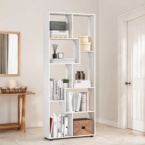 Bibliothèque blanc en bois 70 x 24 x 178 cm (1/5)