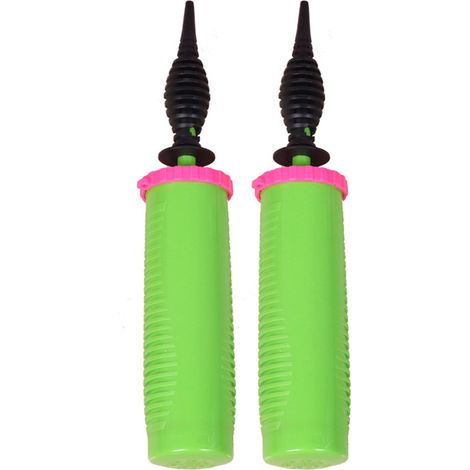 2pcs Pompe à ballons manuelle grand débit d'air, économe en effort, portable pour mariage fête. (1/5)