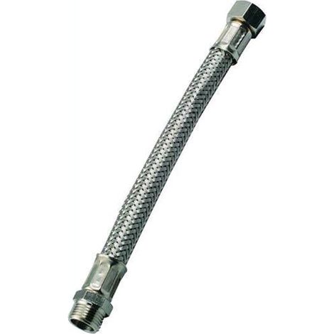 Tubi Flessibili In Acciaio Inox Attacco M.F.3/8X1/2 Mm. 250 Conf.10Pz