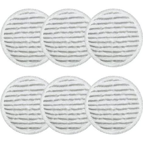 Paquet de 6 tampons de remplacement pour Shark Steam Mop S7000AMZ S7001 S7000 Series, tout-en-un Spin Mop et Steam Mop, lavable pour sols durs (1/5)