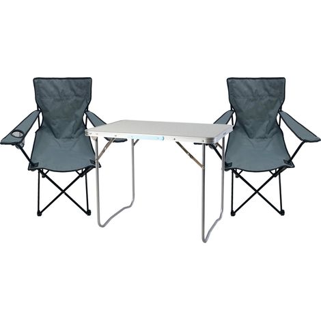 3-teiliges Campingmöbel Set Schwarz-MMC330871+2xMPO2481 (1/5)