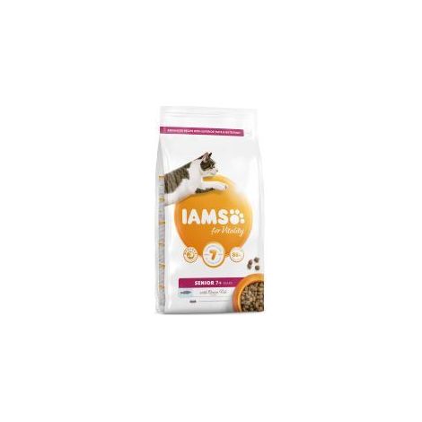IAMS for Vitality Senior Cat Food with Ocean fish - 2kg - 492255