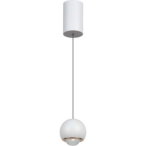 V-TAC LED Pendelleuchte 5W Kugel Ø12x200cm verstellbar Warmweiß Weiß (1/5)