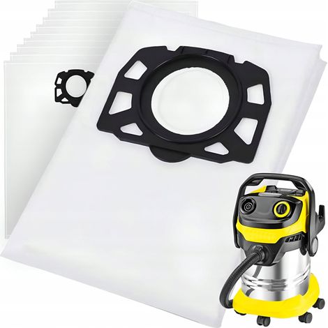 10 bolsas para aspiradora Karcher WD4 WD5 WD6 MV4 MV5 MV6 Premium + filtro (1/5)
