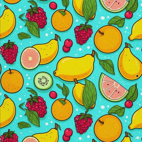 Tela decorativa para exteriores Oxford - Motivo frutal DX6477 (1/5)
