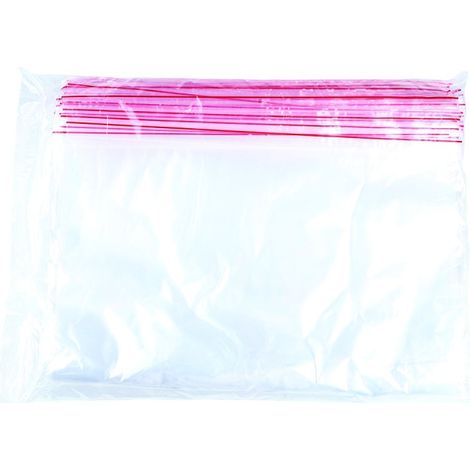 Sachet ziplock pour produits de bureau 350 x 450 mm, 100 pièces, transparent