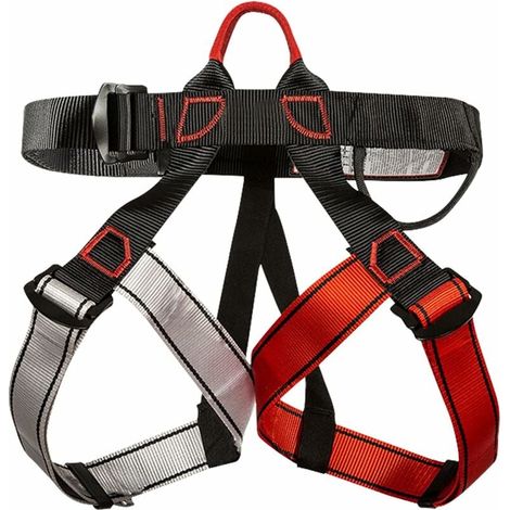 Harnais D'Escalade - Certifié CE - Résistance Traction ≥ 15 kN - Charge Maximale 300 kg - Ajustable Taille Taille Hanche 50–120 cm Jambes 30–80 cm - 1 Pièce