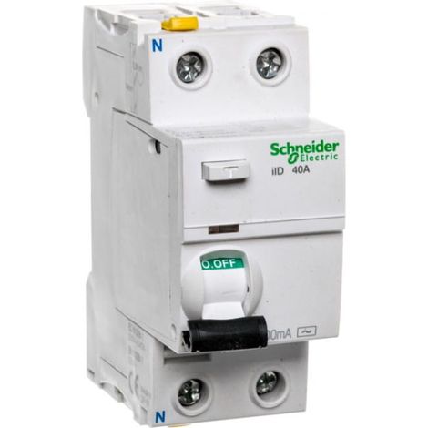 Disjoncteur différentiel 2P 40A 0,3A type AC iID A9Z14240