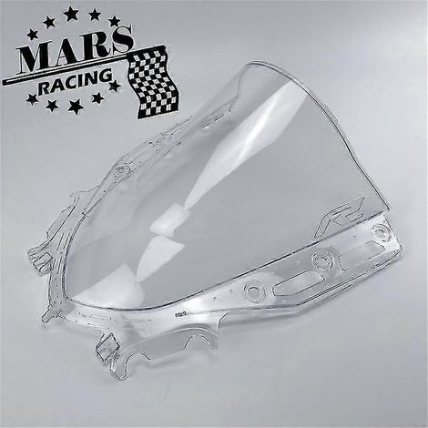 Accessoires moto, pare-brise sport de course, visière de protection compatible avec la nouvelle Yamaha YZF R15 V4 (2021-2022) - Transparent (1/5)