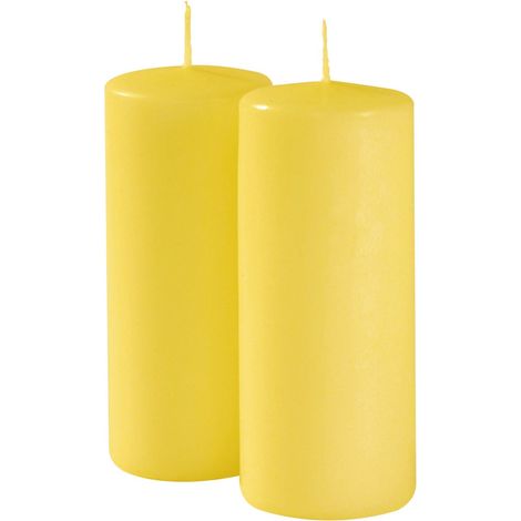Cereria Di Giorgio Ceri Ø 6 cm H. 15 cm (6 pz) - Giallo