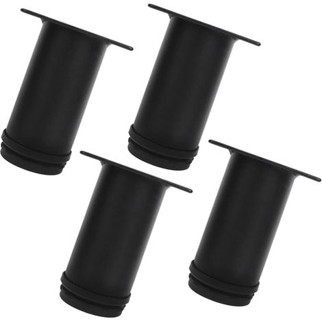 Pieds de meubles en acier inoxydable, pieds d'armoires en métal, pieds de remplacement ronds réglables en métal pour meubles, pieds d'angle, rallonges de pieds de table robustes pour canapé et fauteui (1/5)