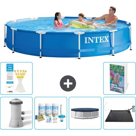 Frame Pool Rund - 366x76 cm - 7-teilig S284