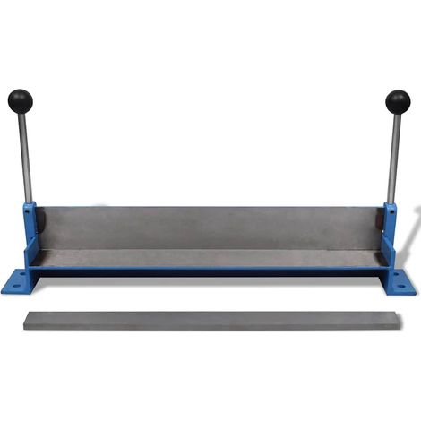 vidaXL Máquina plegadora manual de placas de acero, 450 mm (1/2)