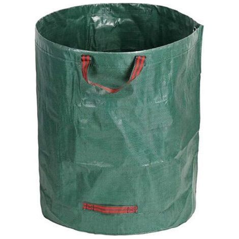 1 x 500 litre stable garden bag (red straps) leaf bag garden waste bag garden waste bags green waste bags foldable, large, sturdy (1/4)