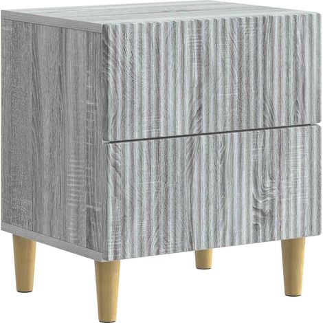 Nachttisch Graues Sonoma 43 x 34,5 x 48 cm Holzwerkstoff vidaXL