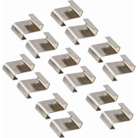 Clips de alambre para acristalamiento de invernaderos, clips de fijación de acero inoxidable para paneles de vidrio de invernaderos, clips de acristalamiento en forma de Z (1/5)