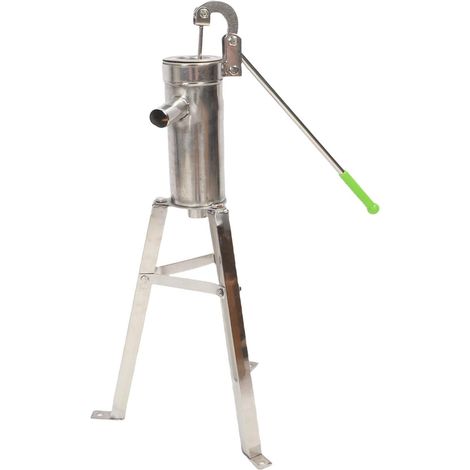 Pompe Manuelle pour Puits Profonds, Pompe Manuelle en Acier Inoxydable avec 3 Supports, Hauteur D'aspiration de 8 M, pour Jardin, Cour (1/5)