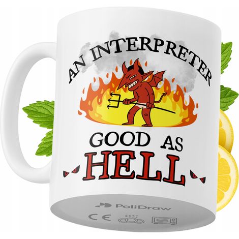 Mug humoristique pour interprète, avec un texte amusant et un design graphique original. Idéal pour les anniversaires, les fêtes et les occasions spéciales. Mug premium pour la maison, le bureau et le