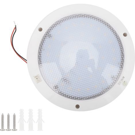 AKLOSIPY Panneau Lumineux LED pour Filet de Toit de Cuisine RV, Système R Rgy 12V avec Interrupteur, Plafonnier pour Assemblage d'éclairage Marin (Blanc Chaud). (1/5)