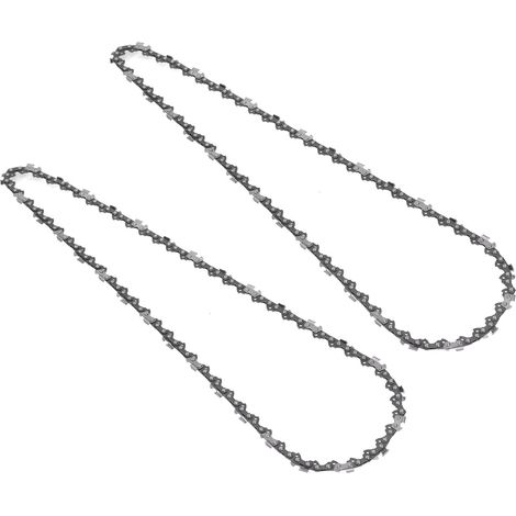 Kit de 2 chaînes de tronçonneuse 40 62DL en acier allié pour le travail du bois, 18 pouces, 62 maillons d'entraînement (1/5)