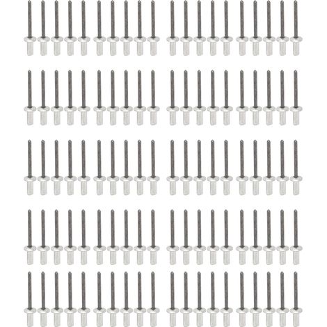 Confezione da 100 rivetti a corpo chiuso, facili da usare, di ricambio per Defender 90 110 1983-1990, chiusura sicura, protezione migliorata, facile installazione.