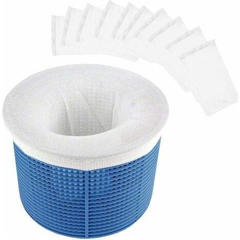 Chaussettes de Skimmer pour Piscine, Filtre de Skimmer de Piscine en Tissu de Nylon Élastique Durable pour Panier de Piscine, Filet de Pool Skimmer Socks pour le Nettoyage de Piscine，Starligh (1/5)