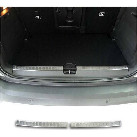 Protection Seuil de Coffre Compatible avec Opel Crossland X 2017-2021 Acier 2Pcs (1/5)