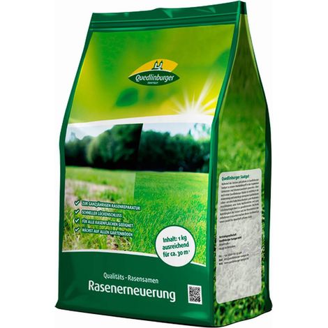 Quedlinburger KLBB Rasenerneuerung 1 kg - Rasensamen