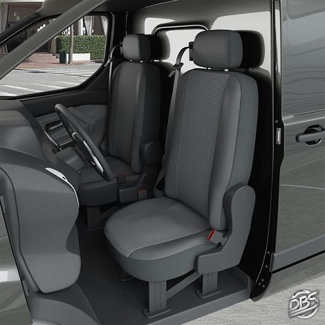 Housse de siège Auto / Utilitaire - Sur Mesure pour RENAULT Kangoo 3 (Dès 04/2021) - 2 sièges + tablette (1/3)