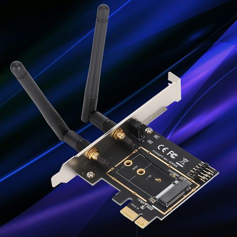 Carte d'Extension WiFi PCI-E vers M.2 NGFF avec Support Clé A/E (1/5)