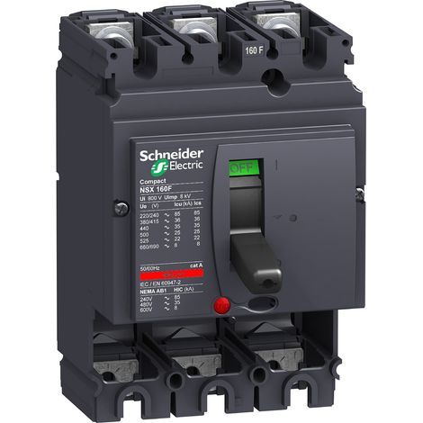 Schneider LV430403 Interruttore senza interruttore 3P Compact NSX160F