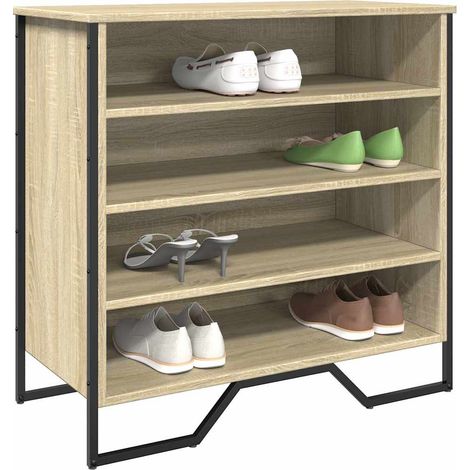 Schuhregal Sonoma-Eiche 80x38x78 cm Holzwerkstoff