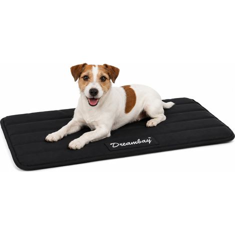 Panier Chien - Coussin Chien et Chat orthopédique Noir - Couchage antidérapant pour Chiens et Chats - 70,5x41,5x2,3cm (1/5)