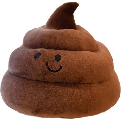 Coussin caca en peluche marrón de 25 cm, jouet caca en peluche 3D amusant, cadeau farce original et mignon, coussin decoratif amusant (1/5)