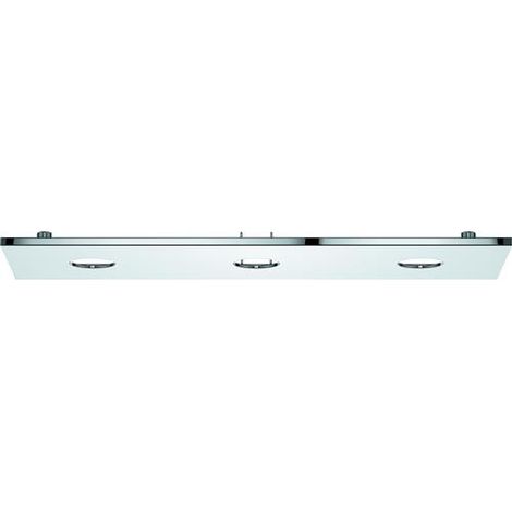 Couvercle Rainshower Aqua 26786 pour 3 diffuseurs de pluie de tête chromé