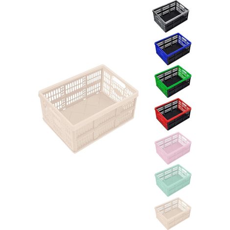 Caja Plegable de 32 Litros para Almacenamiento Resistente y Compacta Ideal para Organización en Hogar y Oficina 48x35cm