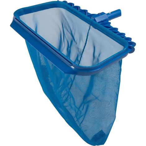 Bodenkescher – 1 Stück – Verstärkter blauer Kunststoff – Tiefes Netz für Schmutz – Schwimmbad, Teich, Biotop – Kompatibel mit Teleskopstiel (1/5)
