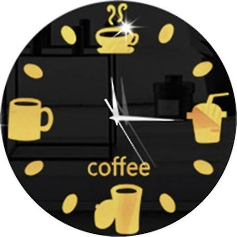 Horloge Magnetique Rond - Cadran Sans Verre Ni Cadre - Mouvement Quartz Silencieux - Pour Refrigerateur Mur Ou Surface Magnetique - 1 Unite